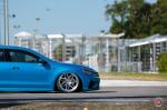 Volkswagen Passat in Blue on Vossen Wheels (LC-109T) 2017 года